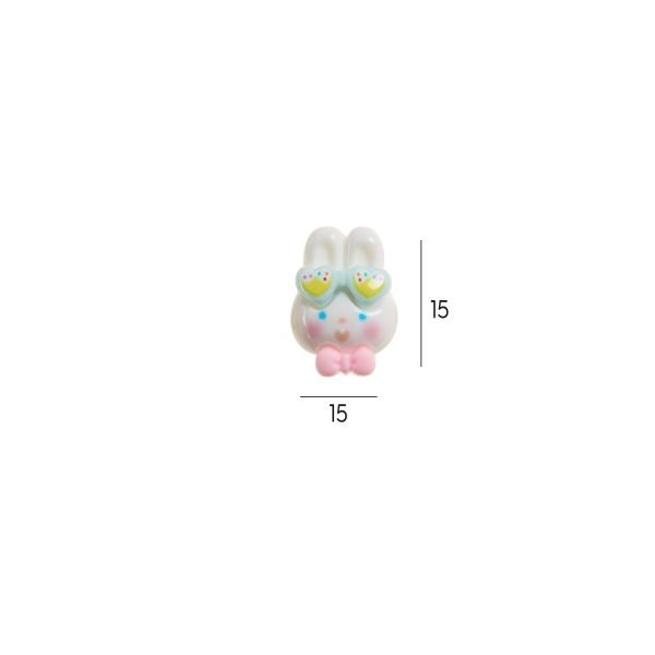 SET PINS 5UND. CLIP&CALM BACK2FUN CONEJITO MORADO - Imagen 2
