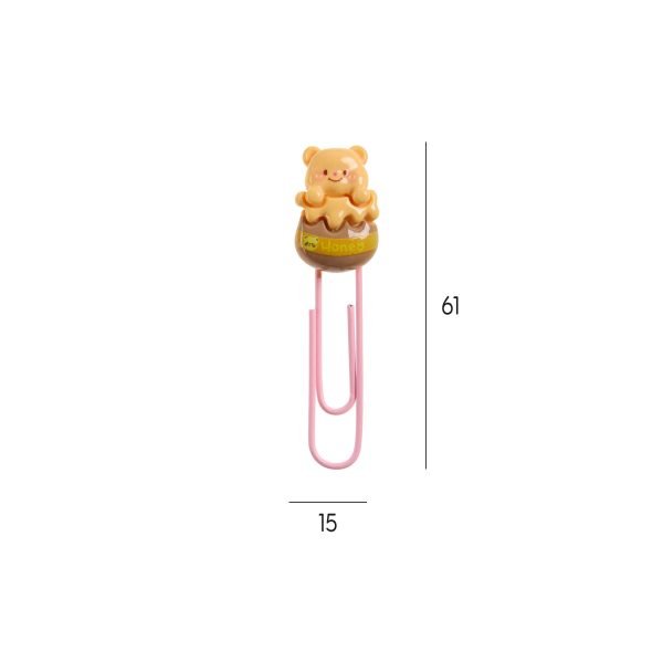 SET CLIPS 5UND. CLIP&CALM BACK2FUN OSO ROSA - Imagen 2