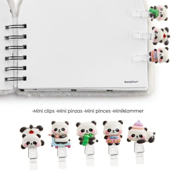 SET PINZAS 5UND. CLIP&CALM BACK2FUN PANDA VERDE - Imagen 4