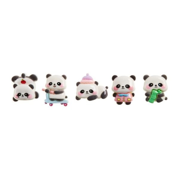 SET PINS 5UND. CLIP&CALM BACK2FUN PANDA VERDE