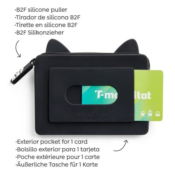 MONEDERO RECTANGULAR BACK2FUN GATO - Imagen 2
