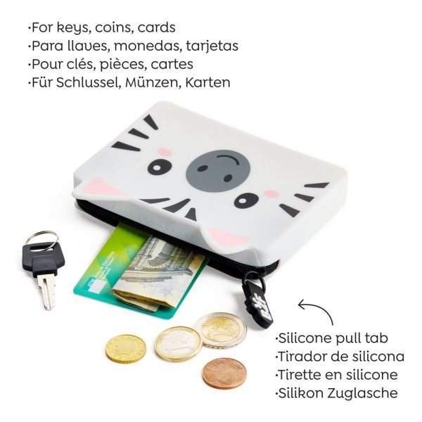 MONEDERO RECTANGULAR BACK2FUN ZEBRA - Imagen 3