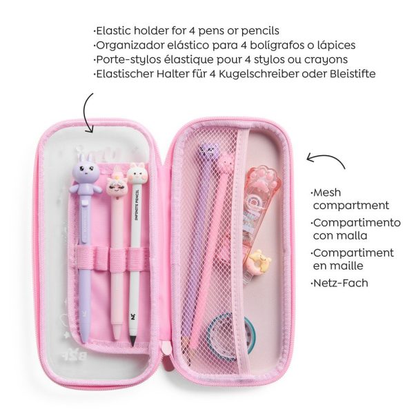 ESTUCHE SENCILLO TRANSPARENTE BACK2FUN UNICORNIO - Imagen 4