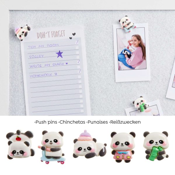 SET PINS 5UND. CLIP&CALM BACK2FUN PANDA VERDE - Imagen 4