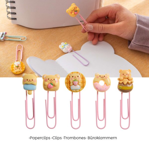 SET CLIPS 5UND. CLIP&CALM BACK2FUN OSO ROSA - Imagen 3