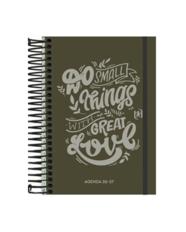 AGENDA ESCOLAR OXFORD 26/27 A6 DIARIA FRASE VERDE MILITAR