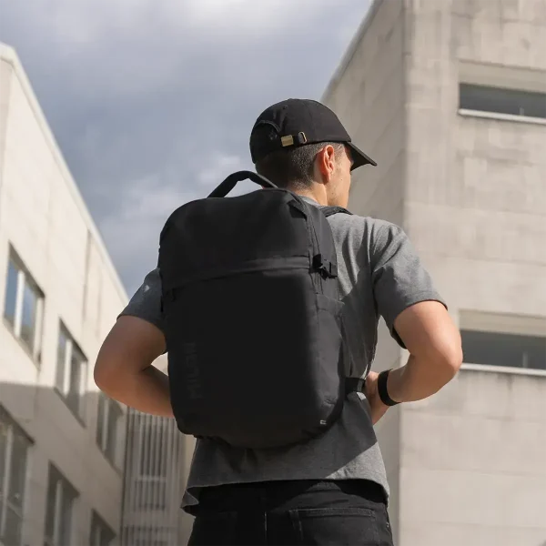 MOCHILA MILAN 5 CREMALLERAS 25L COLECCIÓN SHADOW NEGRO 2 - Imagen 2