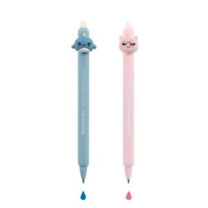BLISTER 2 BOLIGRAFOS BORRABLES BACK2FUN NARVAL Y UNICORNIO