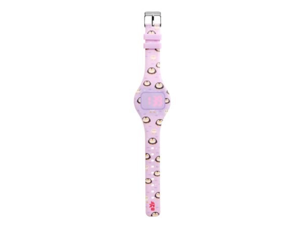 RELOJ TACTIL MIQUELRIUS COLOR MORADO PINGÜÍNO - Imagen 2