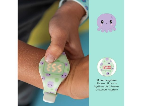 RELOJ TACTIL MIQUELRIUS COLOR VERDE Y MORADO PULPO - Imagen 4