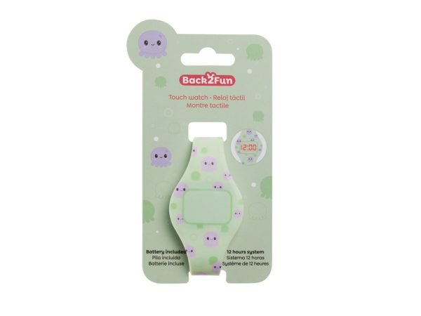 RELOJ TACTIL MIQUELRIUS COLOR VERDE Y MORADO PULPO