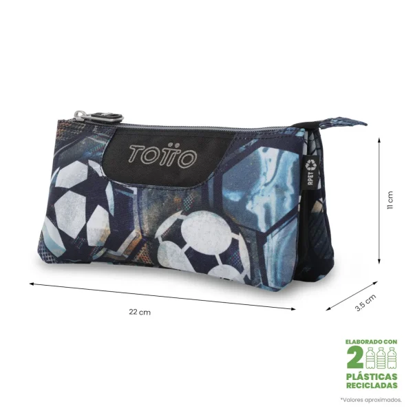 ESTUCHE TOTTO TRIPLE TABLERO BALONES - Imagen 2