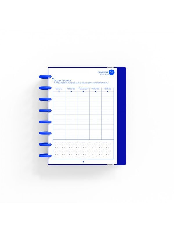AGENDA ESCOLAR CARCHIVO INGENIOX 26/27 A5 SEMANAL STUDY WITH ME AZUL - Imagen 2