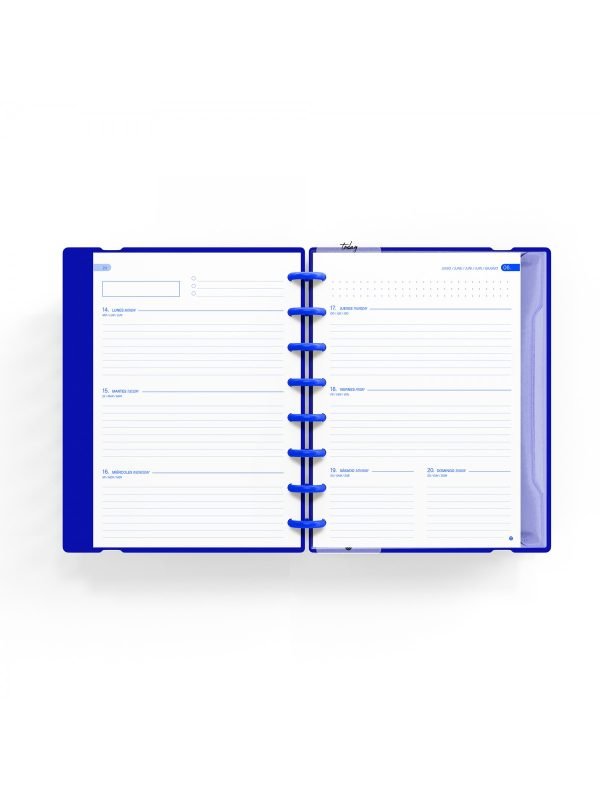 AGENDA ESCOLAR CARCHIVO INGENIOX 26/27 A5 SEMANAL STUDY WITH ME AZUL - Imagen 5