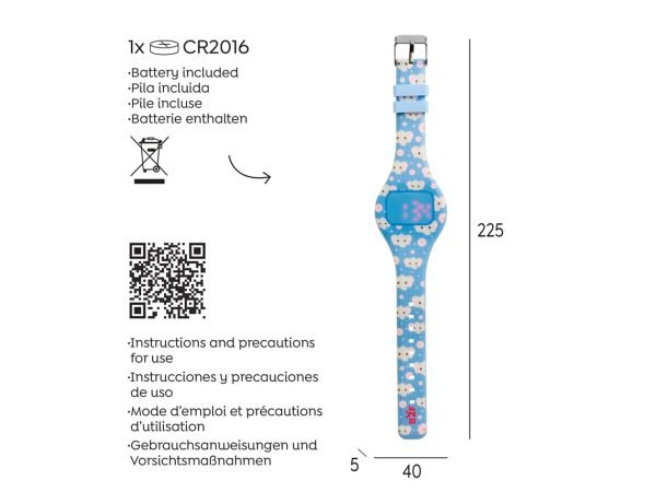 RELOJ TACTIL MIQUELRIUS COLOR AZUL ELEFENATE - Imagen 3