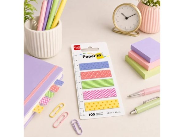 BANDERITAS ADHESIVAS PASTEL ESTAMPADAS - Imagen 2