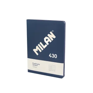 PLANIFICADOR MILAN A5 SEMANAL Y MENSUAL ATEMPORAL 430 AZUL MARINO