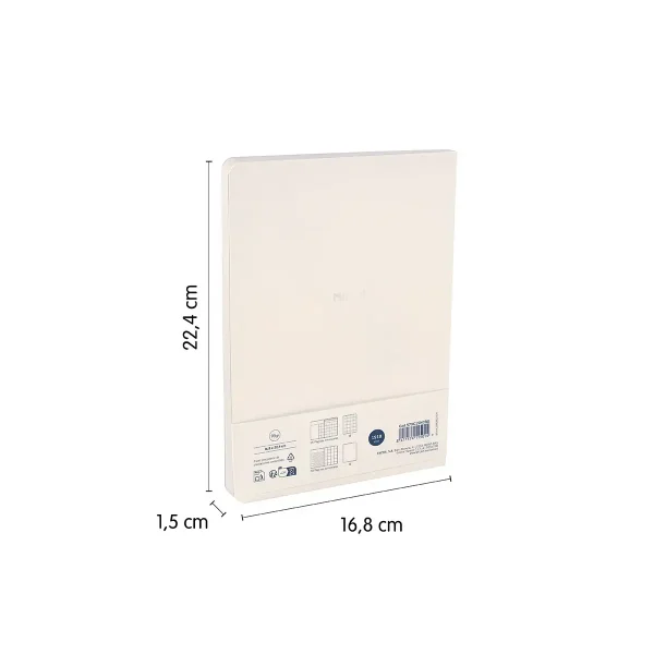 PLANIFICADOR MILAN A5 SEMANAL Y MENSUAL ATEMPORAL 430 BEIGE - Imagen 4
