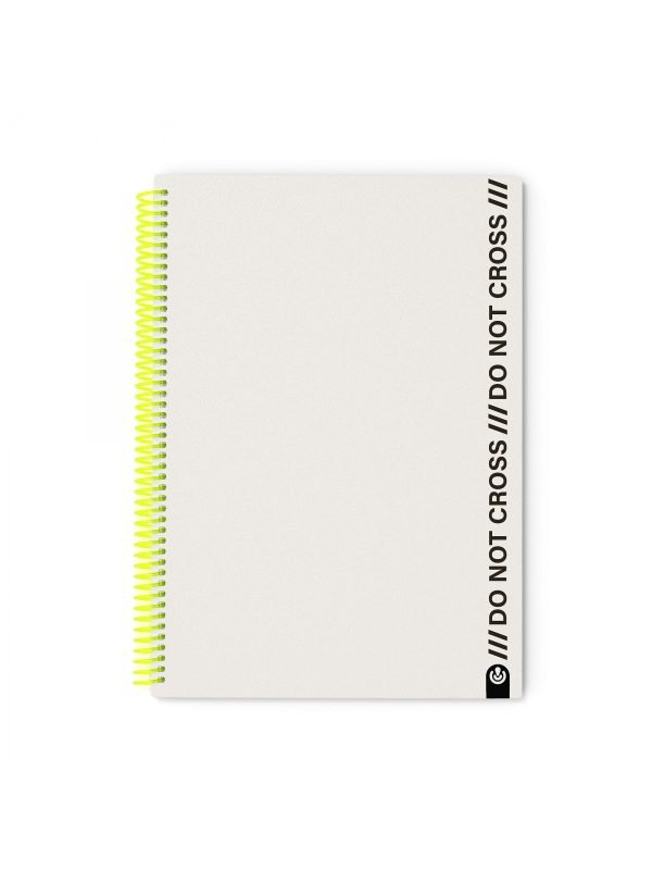 CUADERNO ESPIRAL CARCHIVO A4 CUADROS 100 HOJAS POLYFOAM DO NOT CROSS GREY