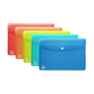 SOBRE A5 CON CIERRE COLORES VARIADOS VIVOS DE OXFORD 1UND