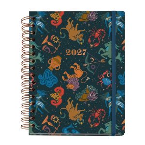 AGENDA ANUAL MIQUELRIUS 2027 A5 SEMANAL ZODIAC