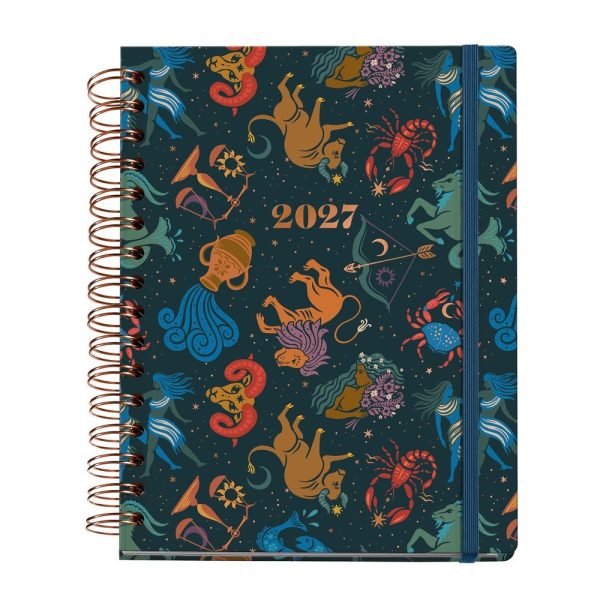 AGENDA ANUAL MIQUELRIUS 2027 A5 SEMANAL ZODIAC