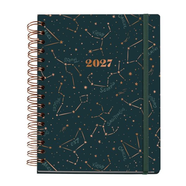 AGENDA ANUAL MIQUELRIUS 2027 A5 SEMANAL CONSTELLATIONS