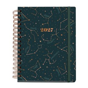 AGENDA ANUAL MIQUELRIUS 2027 A5 DIARIA CONSTELLATIONS