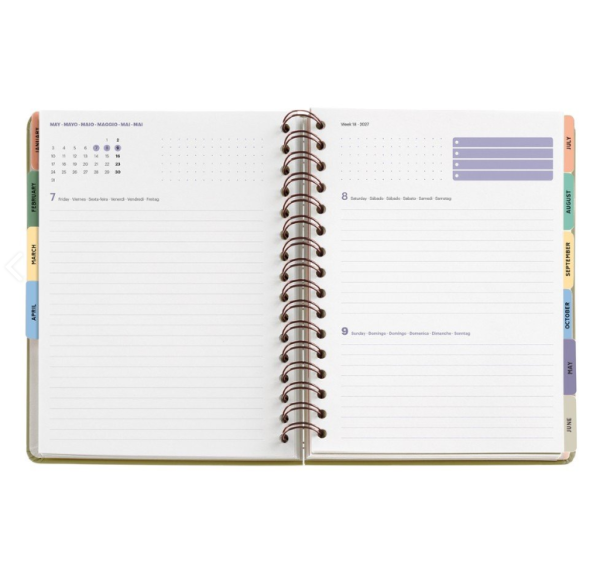 AGENDA ANUAL MIQUELRIUS 2027 A5 DIARIA CREAM LIBERTY - Imagen 2
