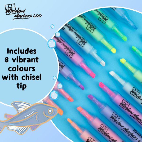 ESTUCHE ROTULADOR WINDOW MARKER 600 PELIKAN 8 COLORES SURT - Imagen 5