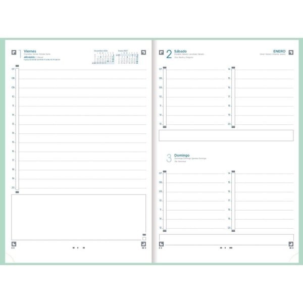 AGENDA ANUAL OXFORD 2027 A5 DIARIA MODERN COLORES VIVOS - Imagen 2
