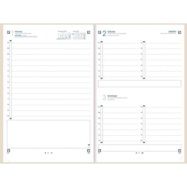 AGENDA ANUAL OXFORD 2027 A5 DIARIA MODERN COLORES VIVOS - Imagen 4