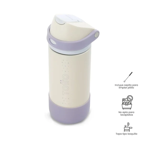 BOTELLA ISOTERMICA TOTTO 550ML MIZU BLANCO - Imagen 5