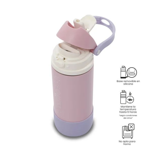 BOTELLA ISOTERMICA TOTTO 550ML MIZU ROSA - Imagen 2