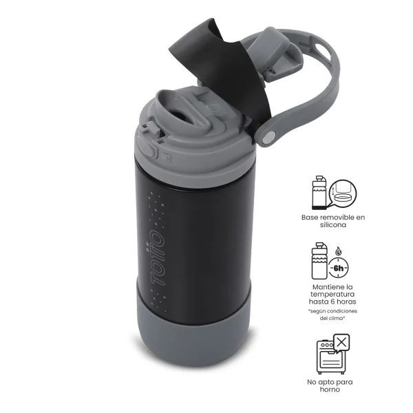 BOTELLA ISOTERMICA TOTTO 550ML MIZU NEGRO - Imagen 3