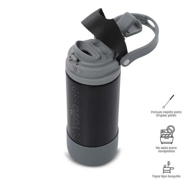 BOTELLA ISOTERMICA TOTTO 550ML MIZU NEGRO - Imagen 5