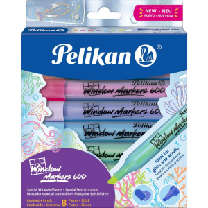 ESTUCHE ROTULADOR WINDOW MARKER 600 PELIKAN 8 COLORES SURT