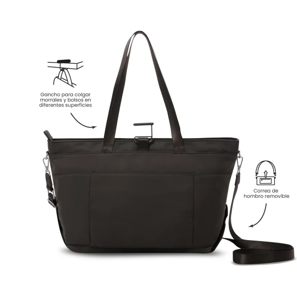 BOLSO TOTTO MADRID MARRON CHOCOLATE - Imagen 2