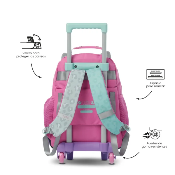 MOCHILA TOTTO ESCOLAR CARRO KIDS SUSSY GATITO - Imagen 4